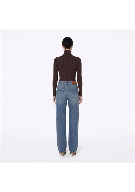 Dolcevita in maglia con ricami à jour ELISABETTA FRANCHI | MK05B66E2EV9